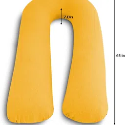 wild mint Luxurious Imported Microfibre Solid Pregnancy Pillow Pack of 1 image 5