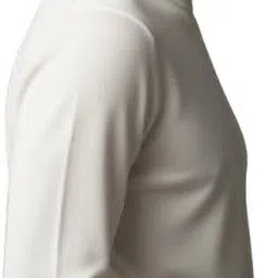 zakod Men Solid Turtle Neck White Sweater image 3