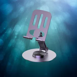 Auxiliary Adjustable Aluminum Mobile Stand for Desk | Foldable & 360° Rotatable Holde-06 Mobile Holder-picture-10