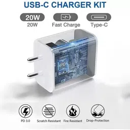SimpleElectronics Quick Charge 4 A Wall Charger for Mobile with Detachable Cable image 4
