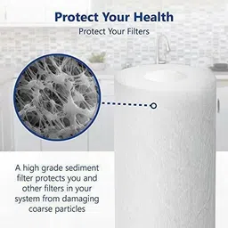 jatin estore RO Water Filter Bowl 10" Housing Spun With 3mtr pipe,tape elbow Filter Solid Filter Cartridge image 2