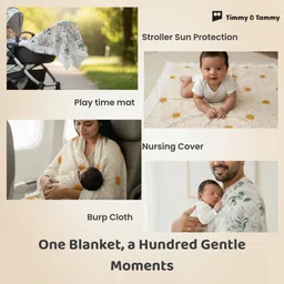 timmy & tammy Floral Crib Dohar for Mild Winter image 4