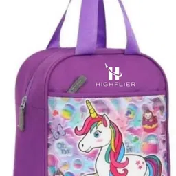 highflier Combo Stylish Unicorn & Motu-Patlu Tiffin/Lunch Bag for Kids Waterproof Lunch Bag image 3