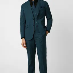 van heusen Men Three Piece Suit Textured Suit image 2
