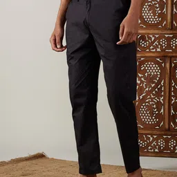 Vastramay Men's Black Cotton Pant Style Pyjama Men Pyjama image 3