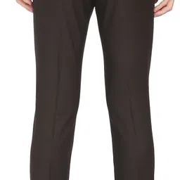 arrow Men Regular Fit Brown Viscose Rayon Trousers image 2