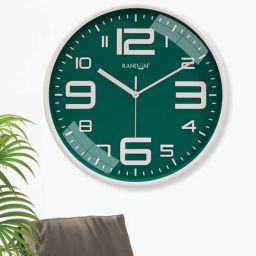 random Classic Green Plastic Plastic Wall Clock-picture-11
