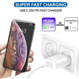MAK 25 W HyperCharge 3.1 A Wall Charger for Mobile with Detachable Cable image 3