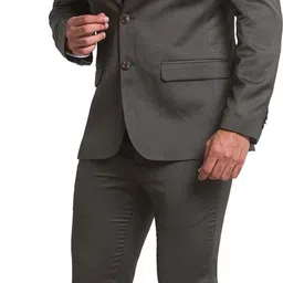park avenue Men Suit Solid Suit image 3