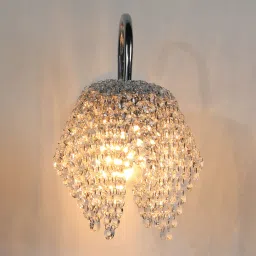 Dark Grey Crystal Wall Sconces by Stello image 3