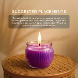 iris Lavender Fragranced Ribbed Jar Candle image 5