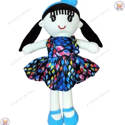 atishay retail Soft Stuffed Doll for Girls,Plush Doll,Perfect for Gift Cuddling,Age 1 +,H-50cm image 5