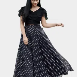 rivasha fashion Digital Print Semi Stitched Lehenga & Crop Top-picture-23