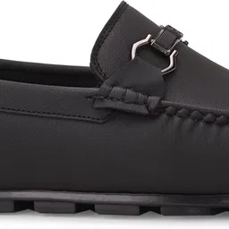 jk port Men's Black Driving Loafers | Black Moccasin Loafers Loafers For Men image 3