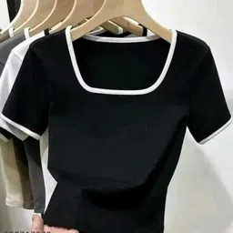 anantadrishti Casual Regular Sleeves Solid Women Black Top-picture-15