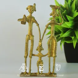 sowpeace Family first Gold Brass Figurine image 5
