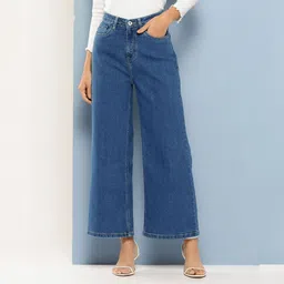 chemistry Women Regular High Rise Blue Jeans-picture-16