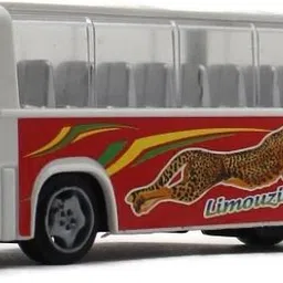 neoinsta shopping Medium size pull back plastic limousine bus white color toy for kids-picture-15