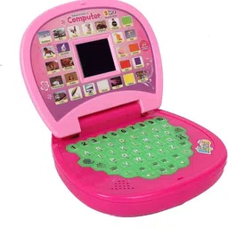 mytoykid Educational Learning Laptop for Kids with LED Display, Alphabet ABC and 123 Number Learning Computer for Kids (Laptop Pink) image 4