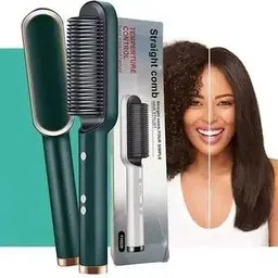 Shansha 2in1 hair style straightener with comb PT1 Hair Straightener Brush-image-45