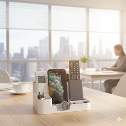 nowexp 7 Compartments plastic pen stand, holder image 5