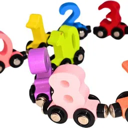 manaaz Magnetic Wooden Number Train Set, Montessori Learning Toy For Kids-picture-29
