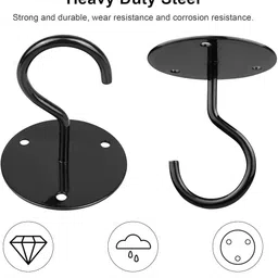 hasthip Metal Ceiling Hook with Screws for Hanging Flower Pot Plant Pot Wall Mount Hook Hook 4 image 3
