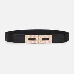 berrylush Women Casual Black Synthetic Belt image 2