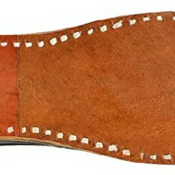 nirali Men Black Leather Punjabi Mojari Jutis For Men image 2