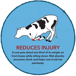 hakex COW MAT-Waterproof Rubber(Mat 8*5 Feet)BPA Free For Horse-U Cow, Dog, Hamster, Guinea Pig, Miniature Pig Pet Mat image 3