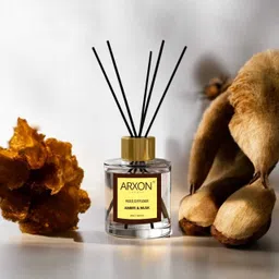 arxon luxury Amber Musk Luxury Reed Diffuser for Home and Office Fragrance Decoration Diffuser Set image 4