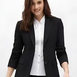 bombshell Women Solid Single Breasted Formal Blazer-picture-48