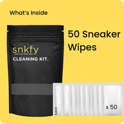snkfy Sneaker Wipes 50 Shoe Cleaner Wipes | quickly remove dirt, dust, stains| Instant Shiner-picture-17