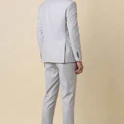 allen solly Men Single Breasted - 2 button Checkered Suit image 3