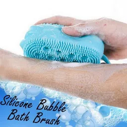 masox store Silicone Bubble Bath Brush Quick Scrubbing Massage Bathroom B-186 image 3