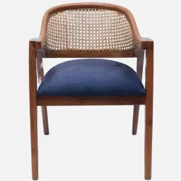 dzyn furnitures Arbor Teak Wood Arm Chair In Teak Colour (Set of 2) image 4
