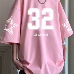 cool plus Men Printed Round Neck Cotton Blend Pink T-Shirt-picture-13