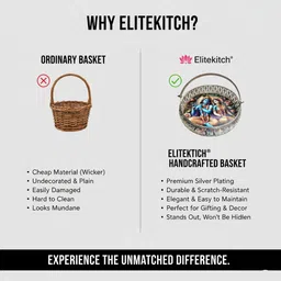 elitekitch Beautiful Heavy German DISH TRAY Floral Radha-Krishna Full - CDT - HANDLE Tray image 4