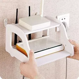 woodsy Wooden Wall Shelves | Setup Box Stand for Home Wooden, MDF (Medium Density Fiber) Wall Shelf-picture-11