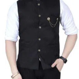 maksud enterprise Solid Men Waistcoat image 1