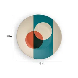 quirk india Multicolour Within The Circle Decorative Wall Plate image 3