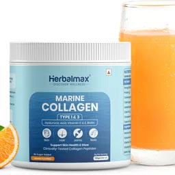 herbal max Marine Collagen with Vitamin C & E, Bition for Skin Glow & Anti Ageing-picture-11