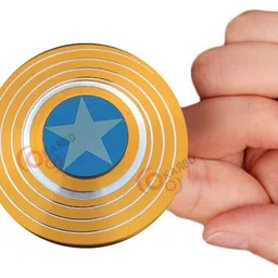 karbd Captain America Shield Fidget Spinner Ultra Speed Metal Wind Spinner Toy image 4