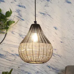 sapphire Natural Teardrop Hanging Lights With Plug Type E-14-picture-24