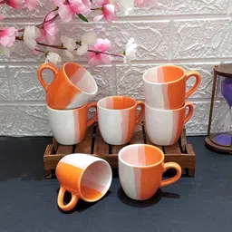 maalaxmi store Pack of 6 Ceramic image 3