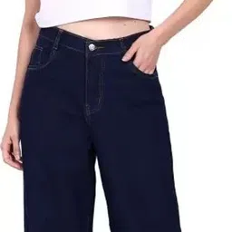 r.code by the roadster life co. Women Loose Fit Mid Rise Dark Blue Jeans-picture-13