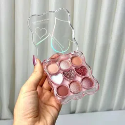 gulglow99 Korean Matte and Glitter Eyeshadow Palette - 9 Colors Eyeshadow 11 g-picture-25