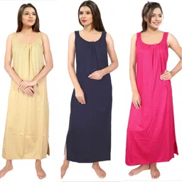 ananya 18 Pack of 3 Women Nighty Set-picture-22