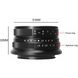 7Artisans Photoelectric 25mm f/1.8 for Fujifilm X Mount - Black Wide-angle Prime Lens image 3