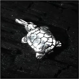 jsaj ANIMAL PENDANT TORTOISE KACHHUA IN SMALL SIZE UNISEX PENDENT Sterling Silver Silver Pendant image 2